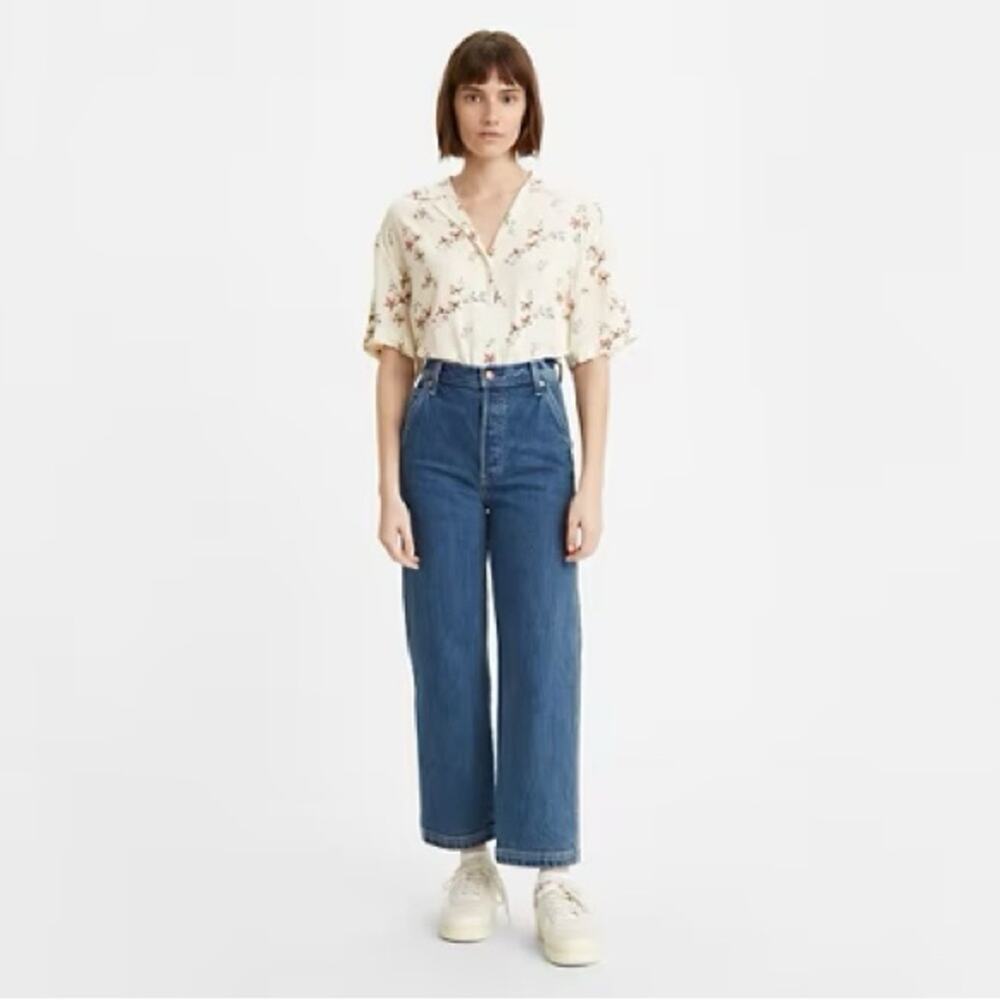 Levi’s Premium Rib Cage Straight Ankle Jeans Utility Carpenter NWT Size 31